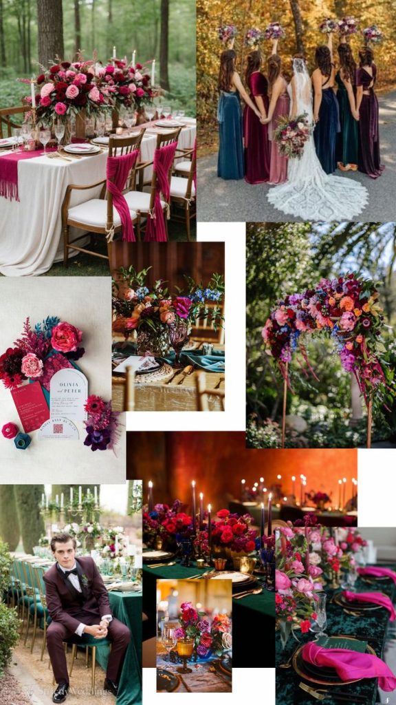 Jewel Tone Wedding Colour Palette Trends