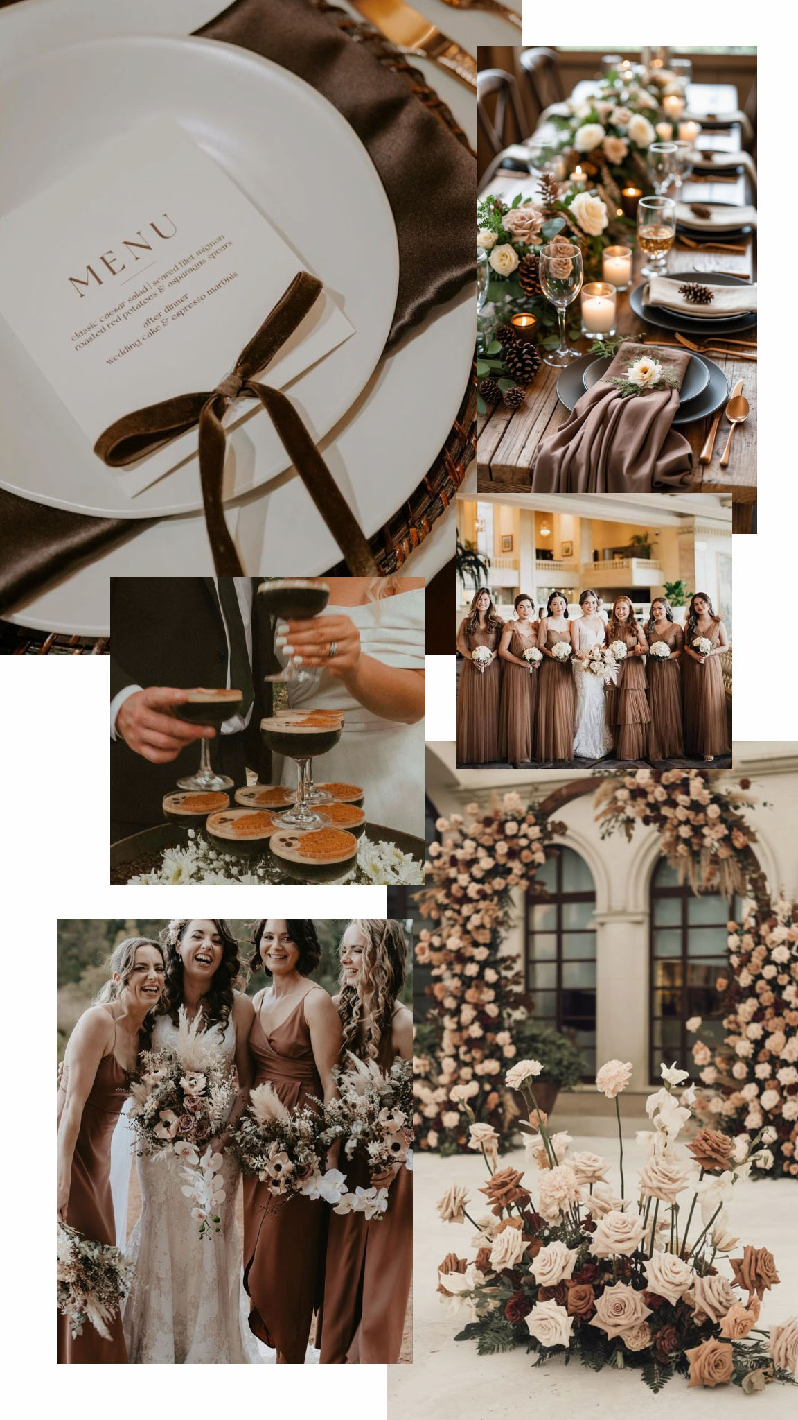 Mocha Mousse - Wedding Colour Palette Trends