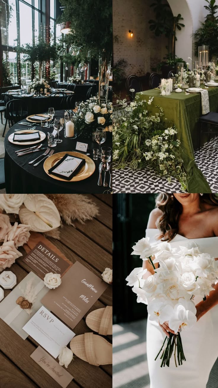 Monochrome Wedding Colour Palette Trends