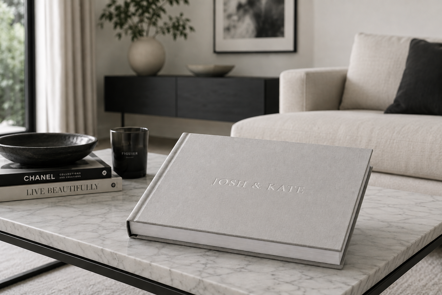 Monochrome Wedding Colour Palette Trends - Lifestyle Coffee Table Book