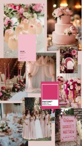 Playful & Feminine Pink Wedding Colour Palette Trends