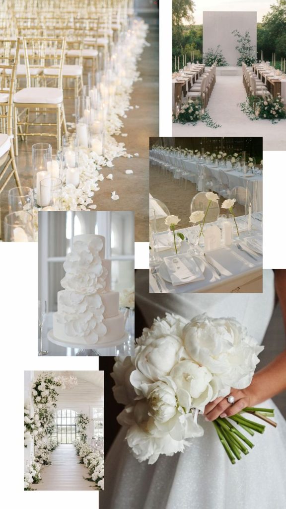 Pure White Wedding Colour Palette Trends