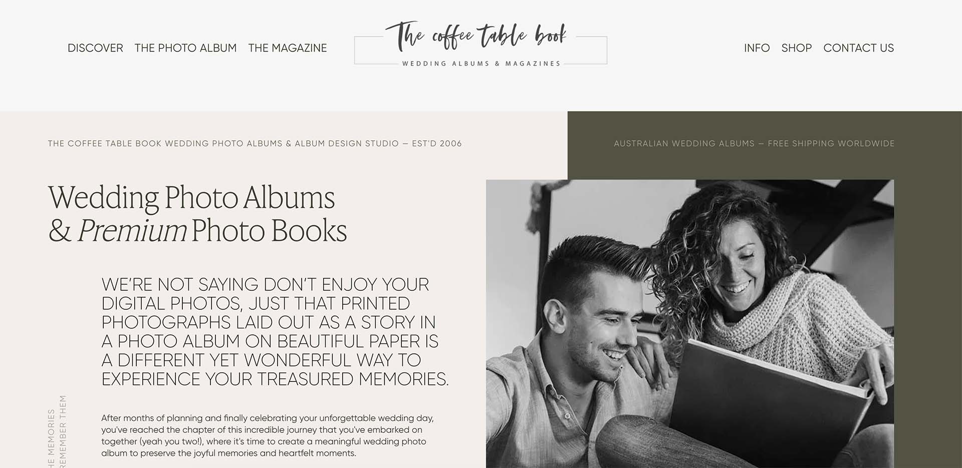 The Coffee Table Book Albums website