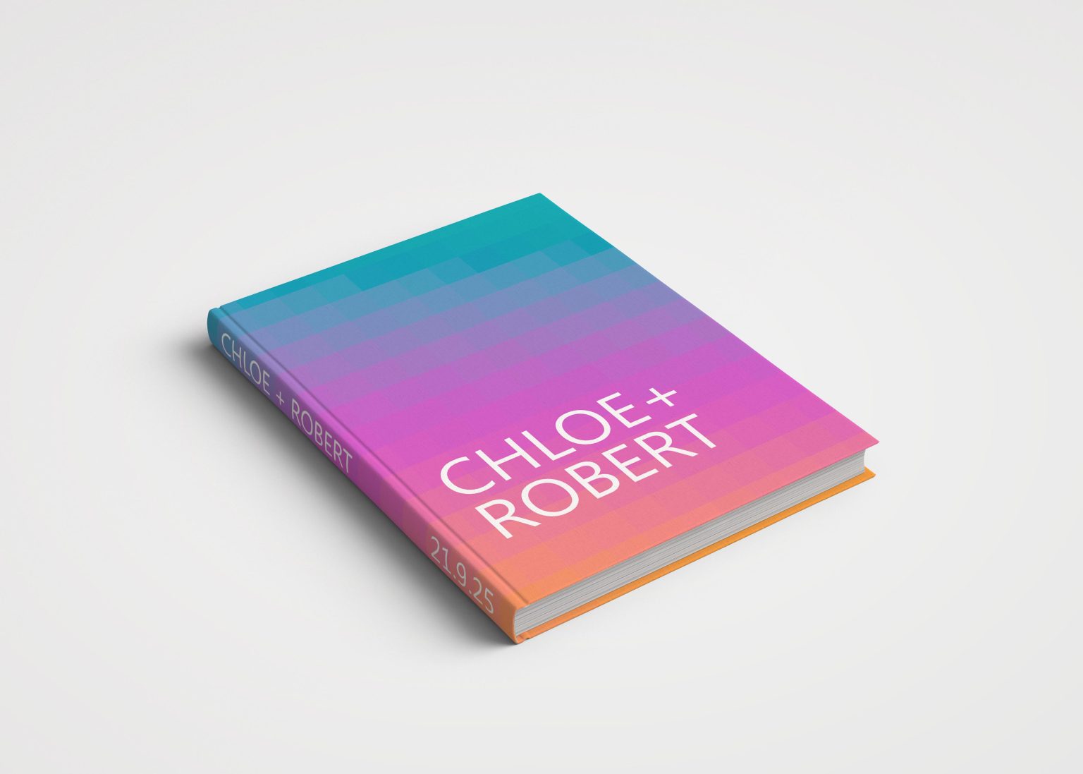 Wedding Album Neon Covers - Gradient Neon Disco Vibe