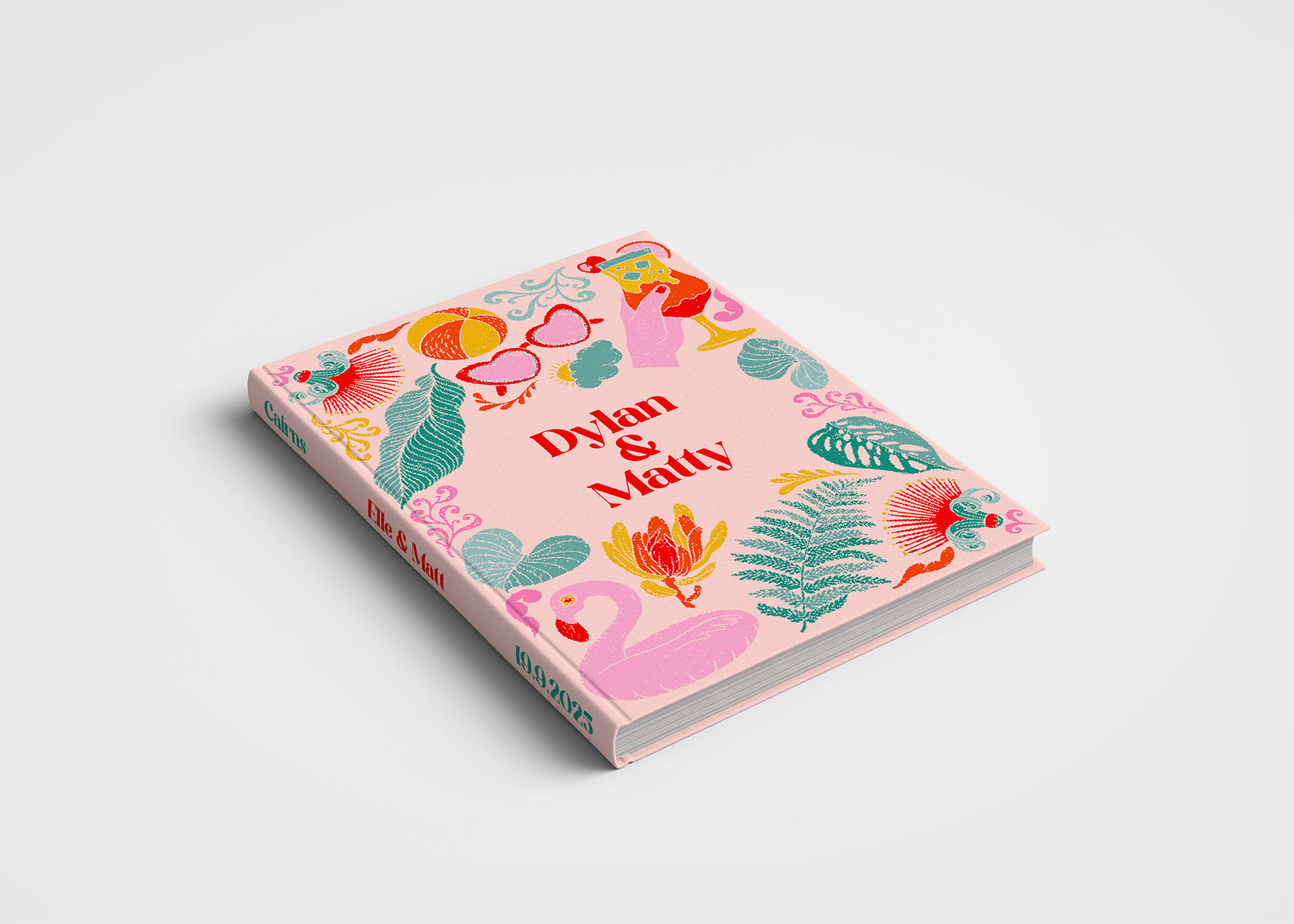 Wedding Album Printed Covers - Beach Party