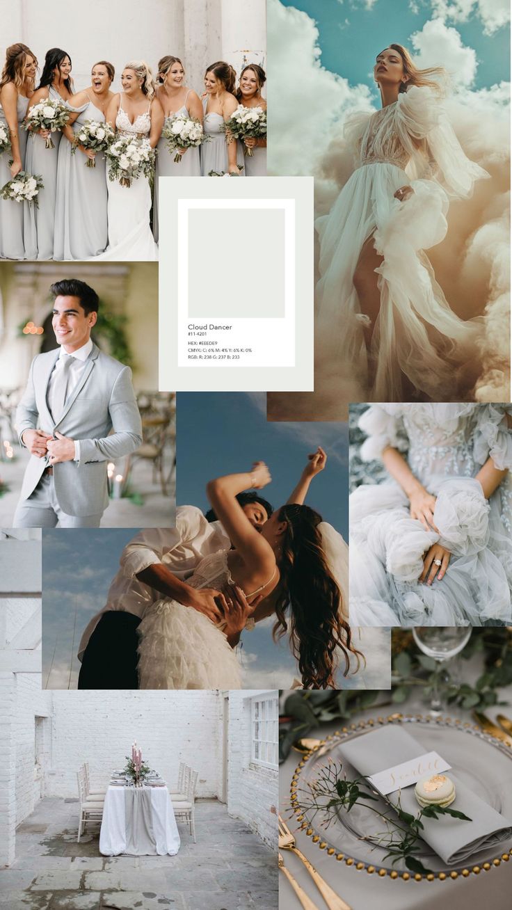 White Weddings inspired by Pantone's 2026 Colour of the Year - Wedding Colour Palette Trends.