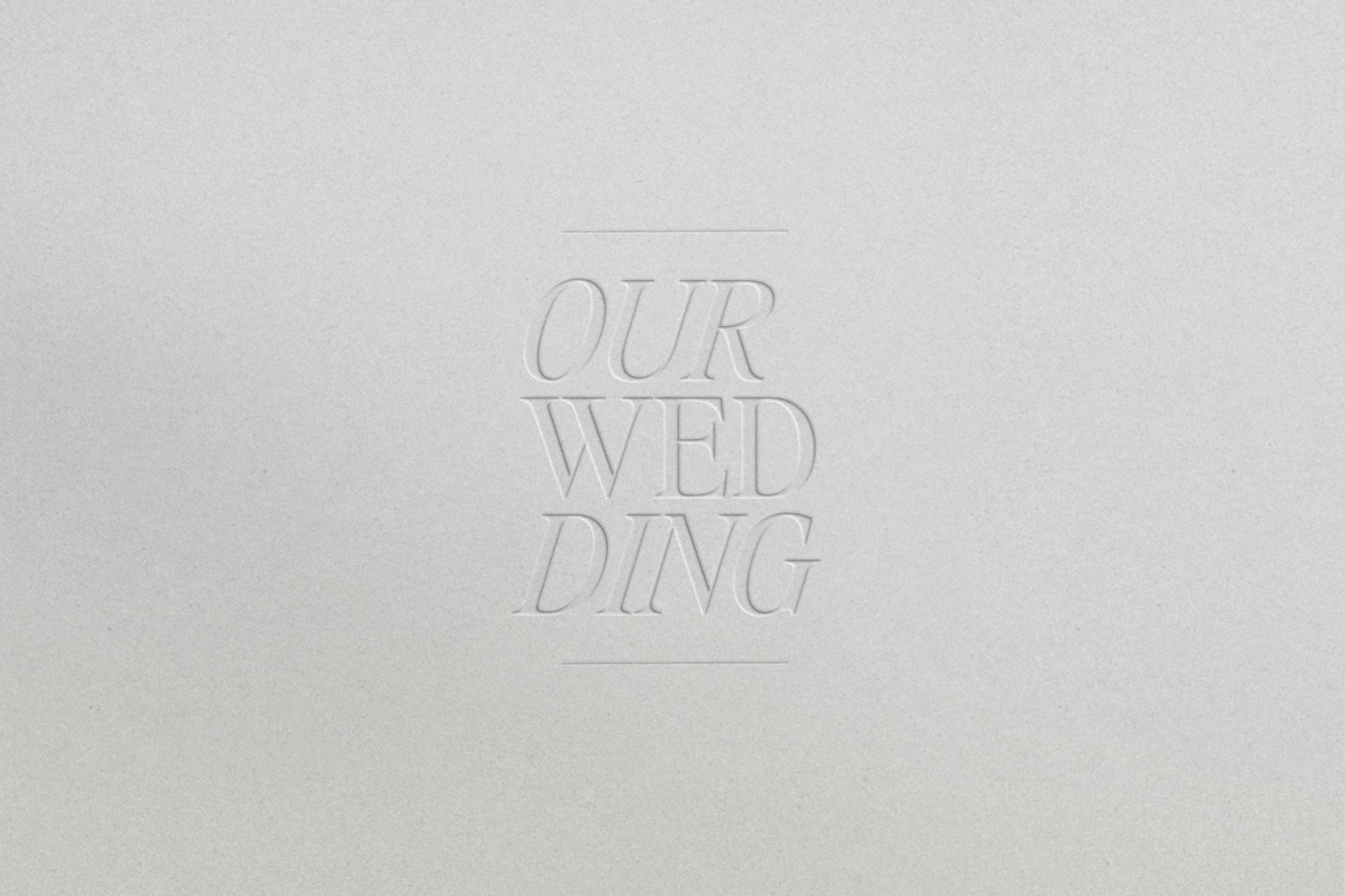 Personalised Wedding Photo Album and 2026 cover designs with blind (clear) debossed effect