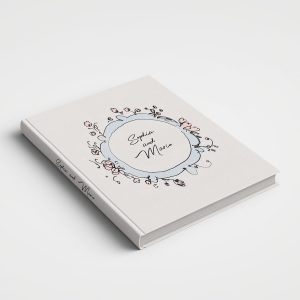 Wedding Album Creative Printed Cover - Rococo Romance Floral Border