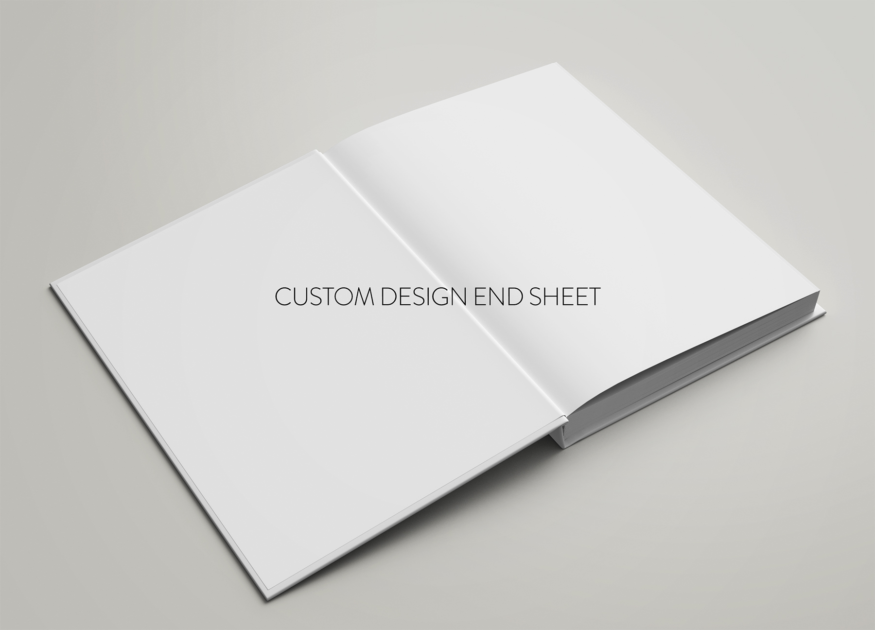 Wedding Album End Sheet - Custom Design