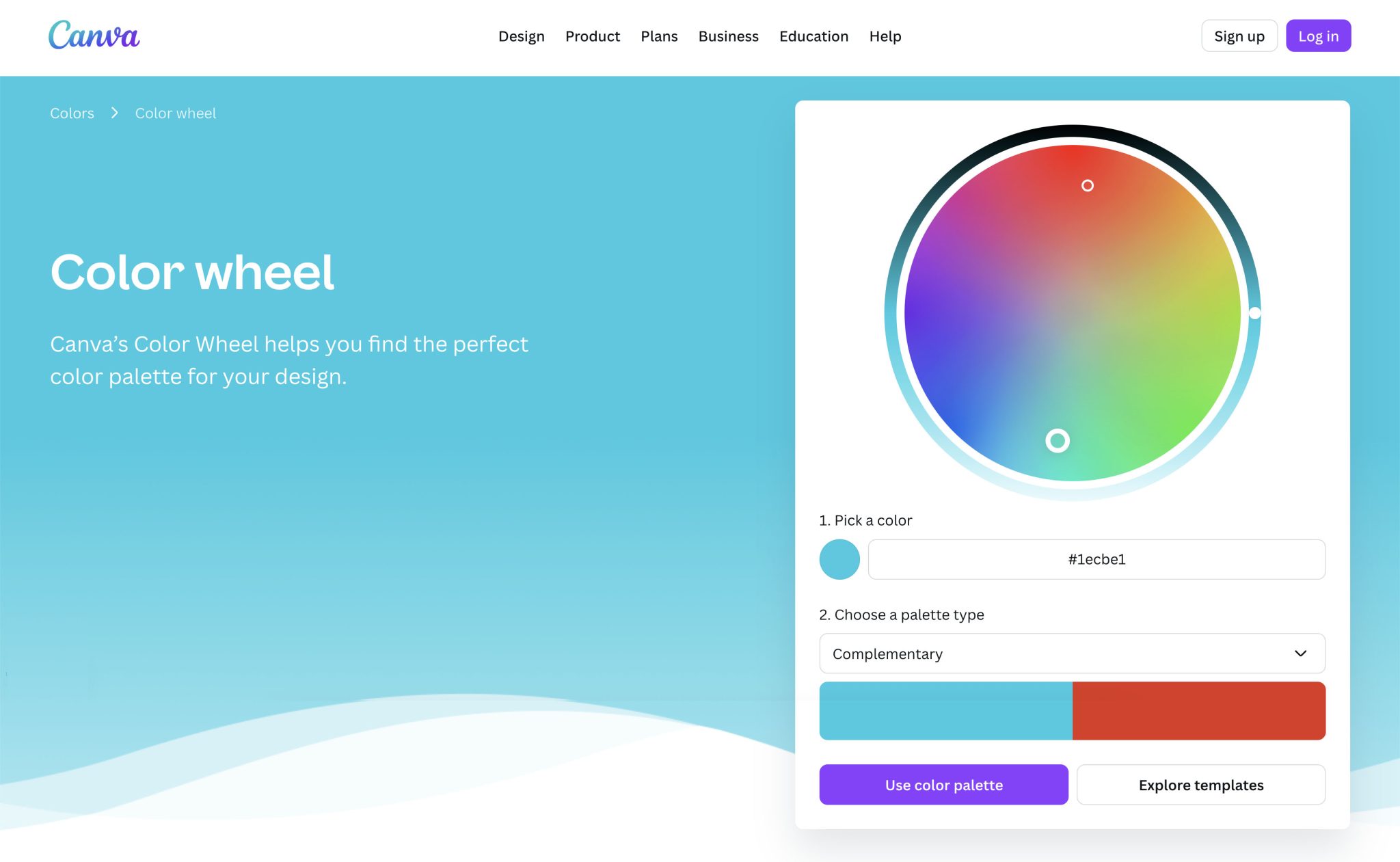 Canva Colour Wheel Tool