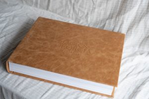 Bespoke Leather Album - Wedding Album Premium Leather Biscotti 14x11 The Coffee Table Book Australia Wedding Album Designer
