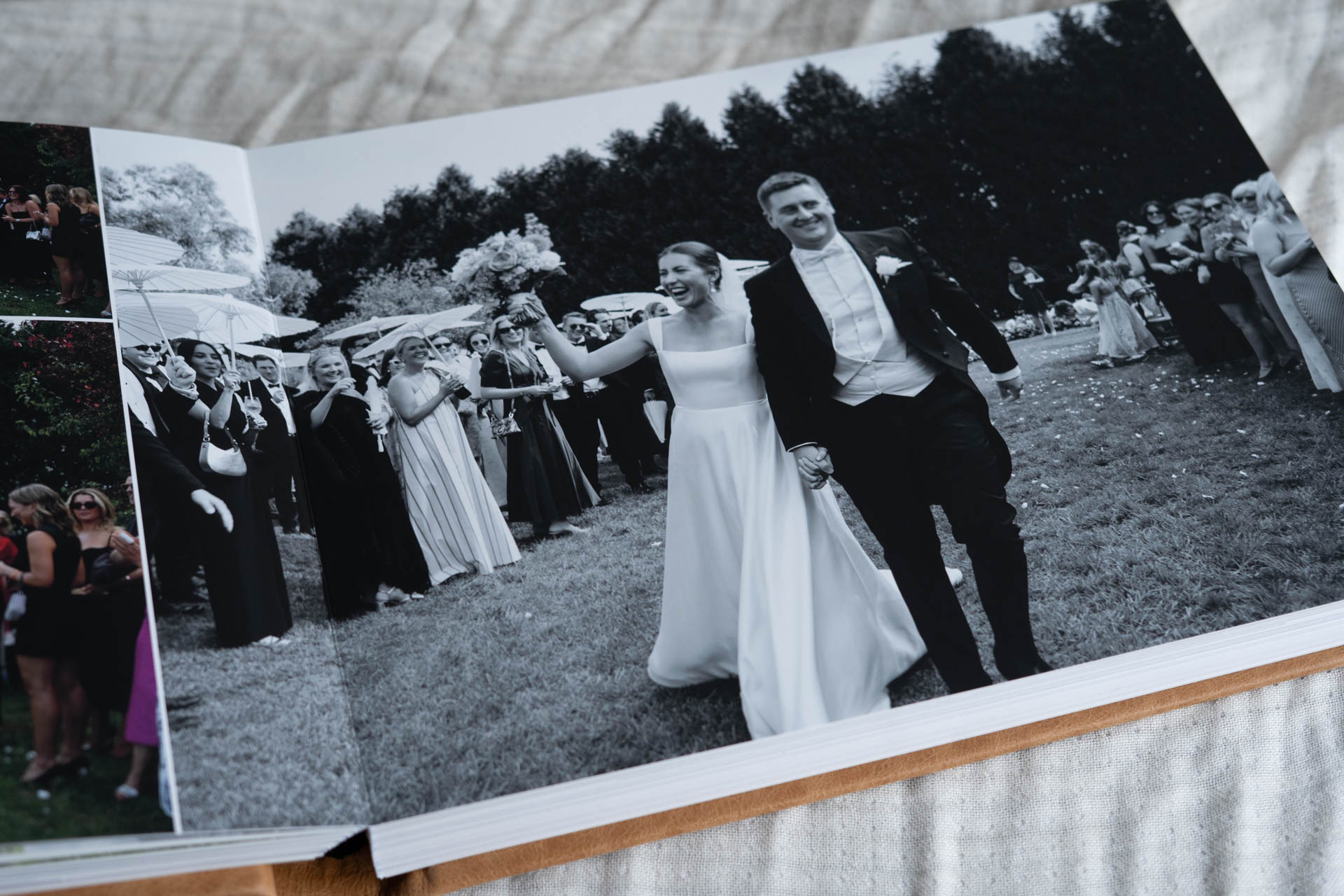 Preserving Your Wedding Memories for Future Generations - Wedding Album Premium Leather Biscotti 14x11 The Coffee Table Book Australia Wedding Album Designer
