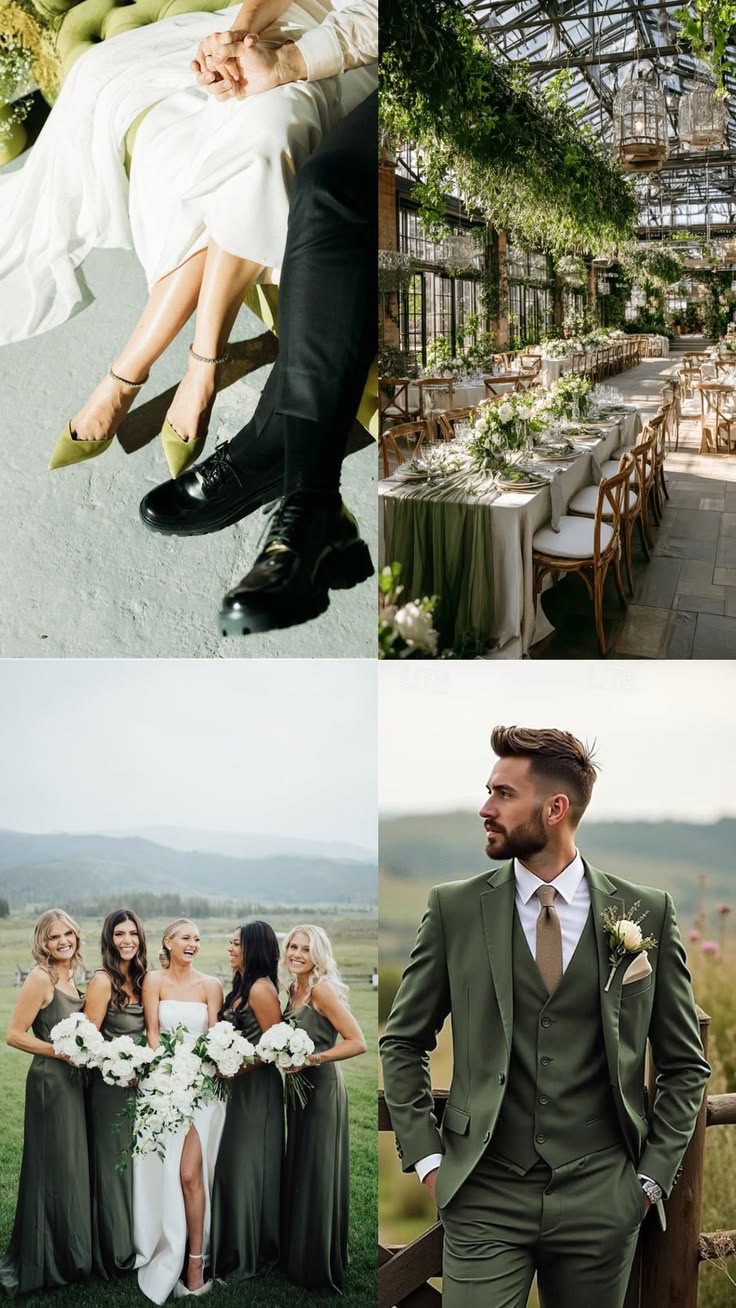 Green Wedding Colour Palette Trends