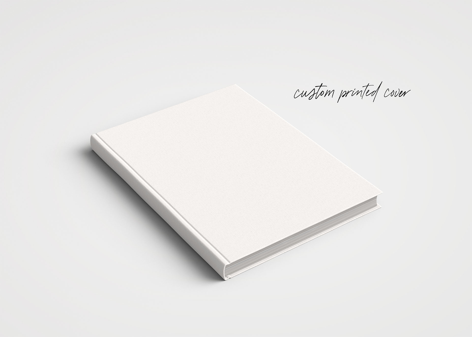 Custom Wedding Album with Printed Cover