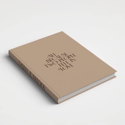 Wedding Album Printed Cover - All Because Two People Fell In Love Cafe & Chocolate