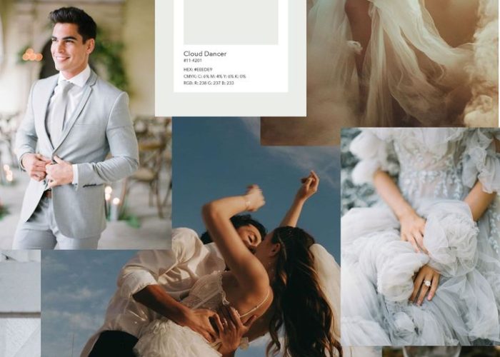 White Weddings inspired by Pantone's 2026 Colour of the Year - Wedding Colour Palette Trends.