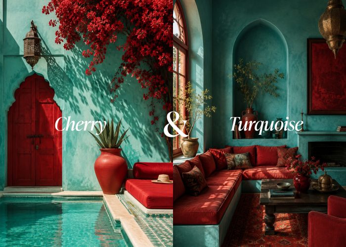 Colour Pairings - Cherry & Turquoise - Wedding Trends