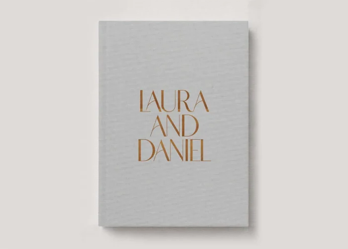 Fine Art Photo Album - Linen Stone Grey