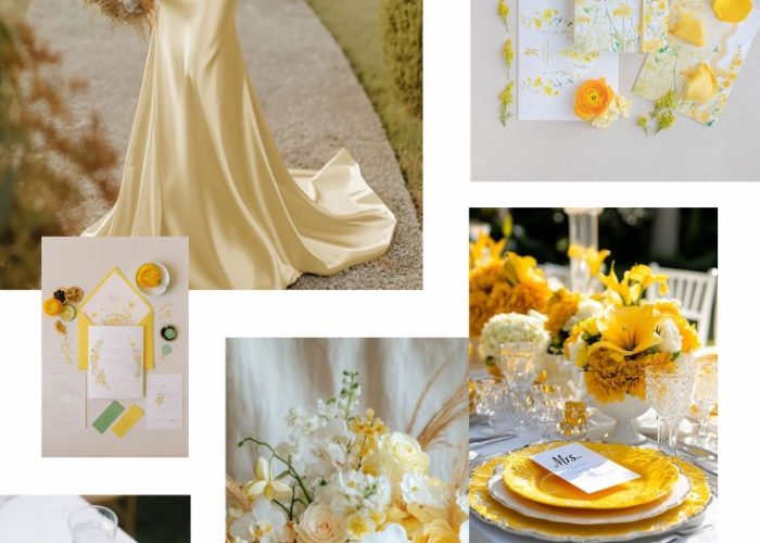 Gold & Yellow Wedding Colour Palette Trends